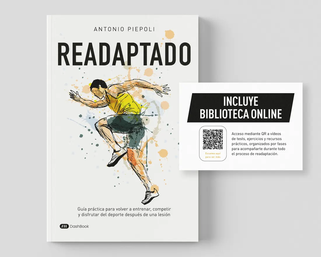 Libro READAPTADO junto a la tarjeta de acceso por QR a la biblioteca online de tests y ejercicios en vídeo